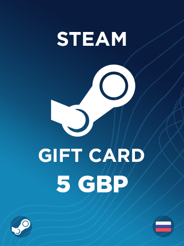 Купить подарочную карту Steam на 5 фунтов дешево и моментально