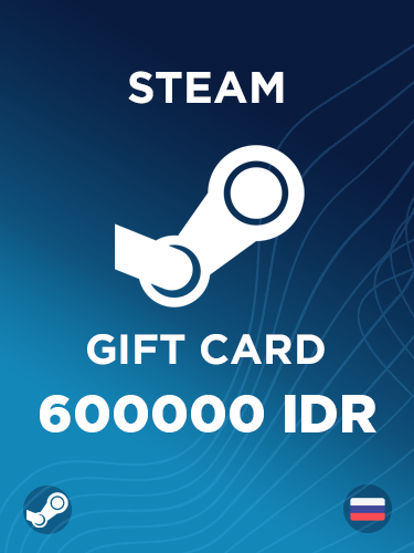 Купить подарочную карту Steam на 600000 рупий дешево и моментально