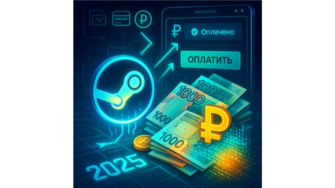 Как пополнить Стим рублями в 2025: всё, что нужно знать